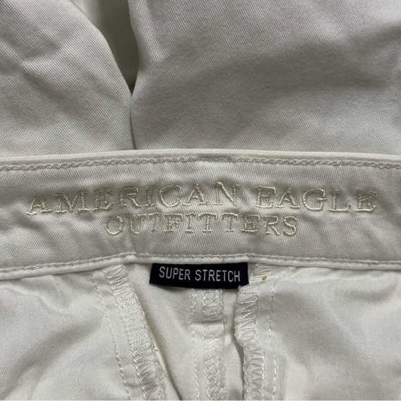 AE American Eagle Super Stretch Skinny Jeans White 0 Short - Picture 5 of 6
